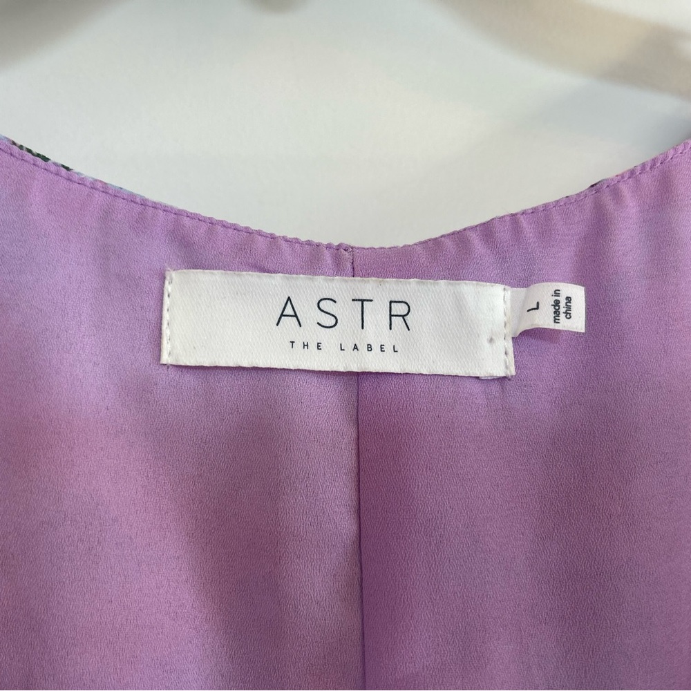 ASTR the Label Sweetheart Neck Maxi Dress in Pink Purple Blue Ditzy, L - Picture 11 of 11